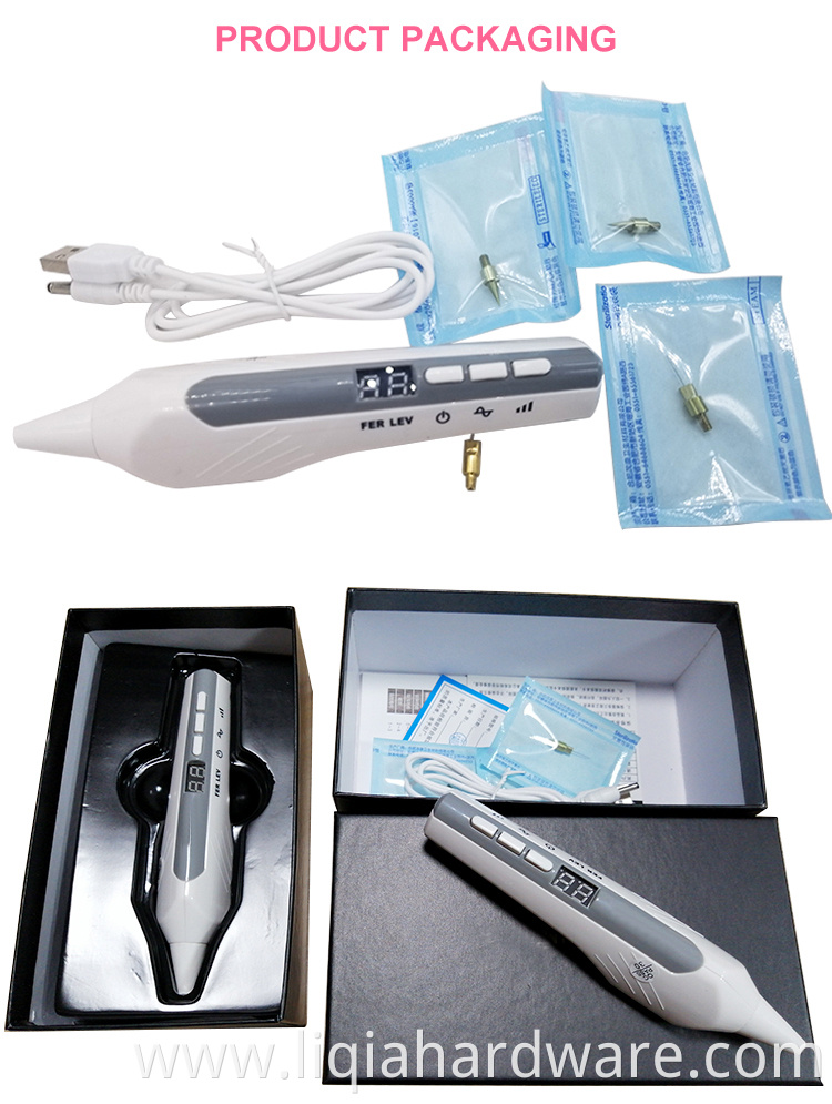 Beauty facial skin tag laser tattoo acne scar pigmentation freckle point plasma spot dot mole removal pen